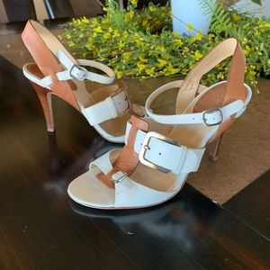 Cole Haan  leather buckled strappy heels